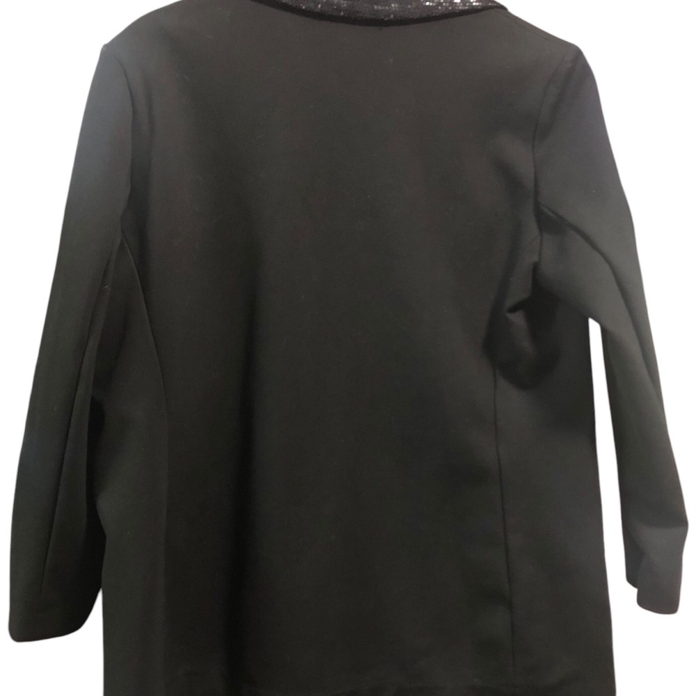 Slim Factor By INVESTMENTS Size Large Black Blazer.22”Pit 2 Pit X 29” Length - Picture 2 of 10